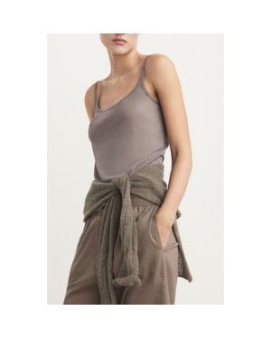 Mango Cotton Pajamas Camisole - Gray