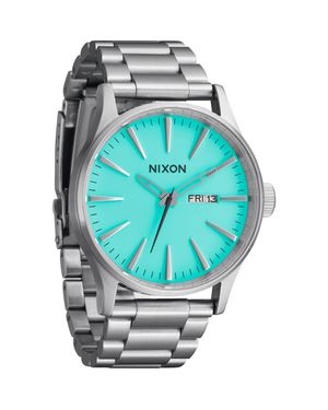 Nixon The Sentry Bracelet Watch, 42Mm - Blue