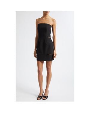 ISRAELLA KOBLA Iris Strapless Cutout Cocktail Minidress - Black