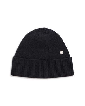 Acne Studios Krivi Coin Appliqué Merino Wool Blend Beanie - Blue
