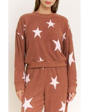 Honeydew Intimates Comfort Queen Relaxed Fit Pajama Sweatshirt - Brown
