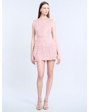 Designer Bcbgmaxazria Embroidered Tulle Ruffle Dresses for Women - Up to  60% off | Lyst