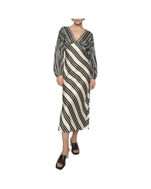 Rebecca Minkoff Joyce Long Sleeve Stripe Dress - Green