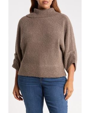 Wit & Wisdom Dolman Blouson Sleeve Sweater - Blue
