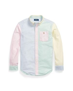 Polo Ralph Lauren Kids' Stripe Cotton Button-Down Oxford Shirt - White