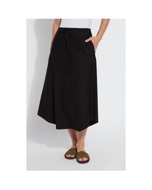 Lyssé Nora Drawstring Midi Skirt - Black