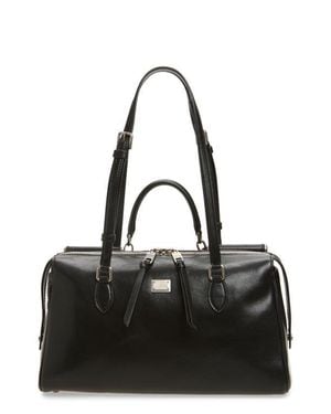Dolce & Gabbana Rumble Leather Satchel - Black