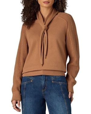 Wit & Wisdom Tie Neck Sweater - Blue