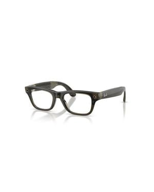 Ray-Ban 50Mm Rectangle Optical Glasses - Green