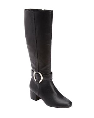 Comfortview The Vale Wide Calf Boot - Black