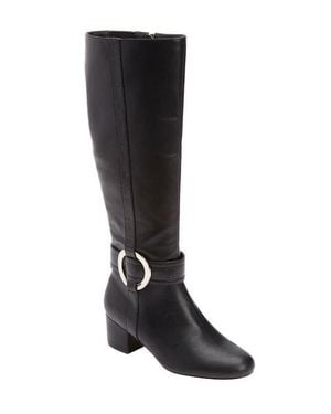 Comfortview The Vale Wide Calf Boot - Black