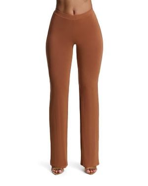 Naked Wardrobe Straight Leg Pants - Brown