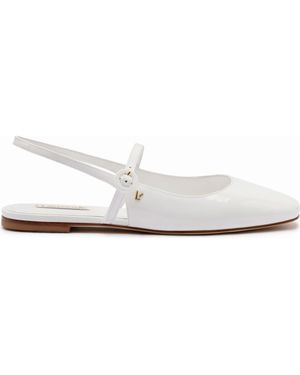 Larroude Georgina Ballet Flat - White