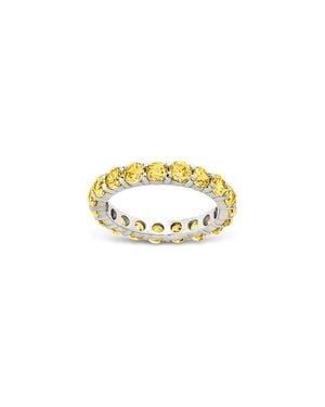 Sterling Forever Gracie Cubic Zirconia Eternity Ring - Metallic