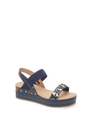 BOTTER Melinda Slingback Platform Wedge Sandal - Blue
