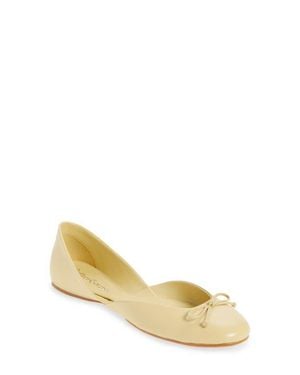 Jeffrey Campbell Perky D'Orsay Ballet Flat - Metallic