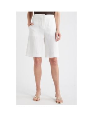 BOSS Tianala Wide Leg Shorts - White