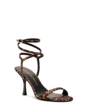 Stuart Weitzman Nudist Wrap 85 Sandal - Black