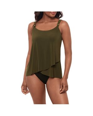 Miraclesuit Razzle Dazzle Underwire Tankini Top - Green