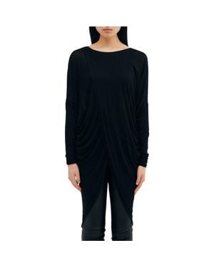 Two Lines by Marcella Vienna Tulip Hem Tunic - Black