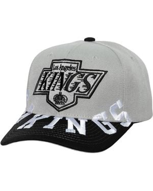 Mitchell & Ness Los Angeles Kings Underarch Two-Tone Pro Crown Snapback Hat - Gray