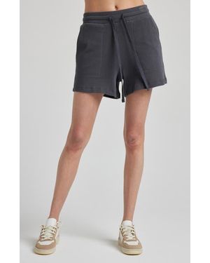 Losano Organic Cotton Drawstring Short - Black