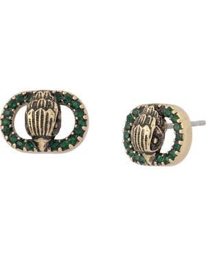 Kurt Geiger Chelsea Eagle Stud Earrings - Green