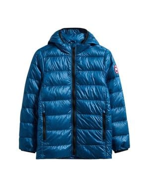 Canada Goose Kids' Crofton Water Resistant Quilted 750 Fill Power Down Jacket - Blue