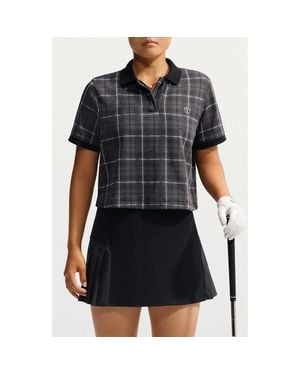Nike Fairway Cropped Polo - Black