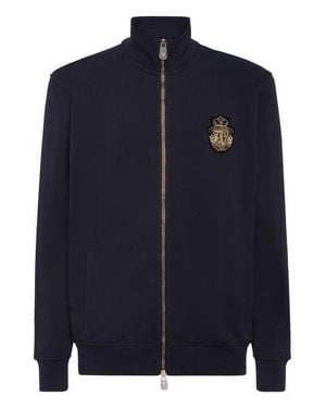 Billionaire Tracksuit Jacket Ls Crest - Blue