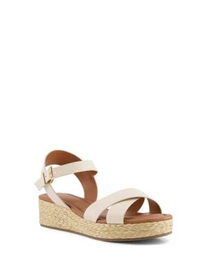 Dune tan wedge sandals sale