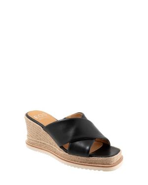 EOS FOOTWEAR Zelie Platform Wedge Sandal - Black