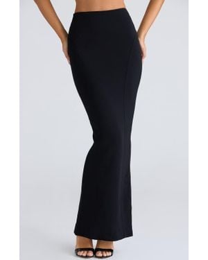 House Of Cb The Midi Skirt - Black