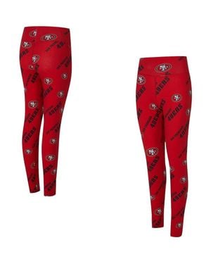 Concepts Sport San Francisco 49Ers Mosaic Allover Print Leggings - Red