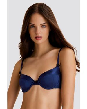 Scarlett Gasque Plunge Tallulah Bra - Blue