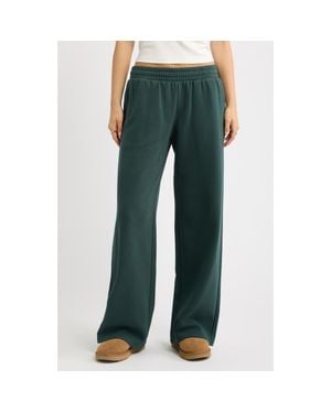 BP. Low Rise Wide Leg Sweatpants - Green