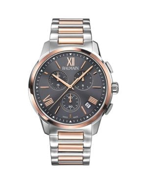 Balmain Madrigal Chronograph Bracelet Watch, 42Mm - Metallic
