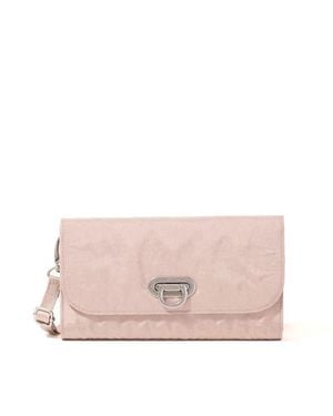 Baggallini Coastal Flip Lock Rfid Phone Wallet Crossbody Bag - Pink