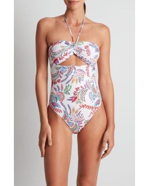 Ralph Lauren Cutout One-Piece Swimsuit - Blue