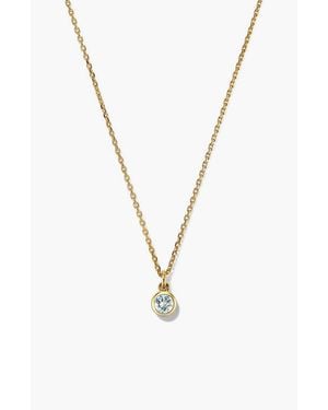 MEJURI Sia Birthstone Pendant Necklace - Metallic