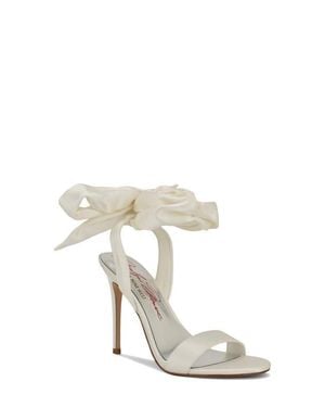Nine West Mmonroe Ankle Wrap Sandal - White