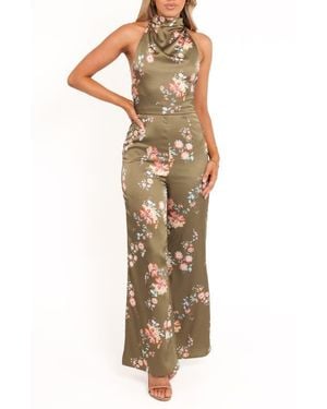 Petal & Pup Holly Floral Print Halter Jumpsuit - Multicolor