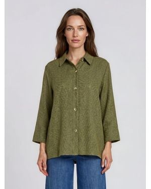 Masai Button-Down Shacket - Green
