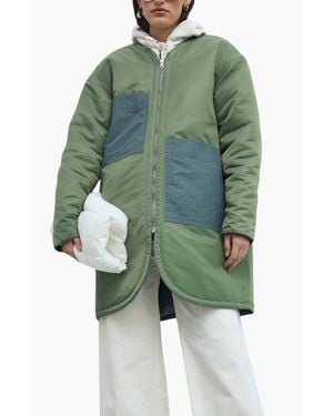 CAALO Sustainable Water-Resistant Car Coat - Green