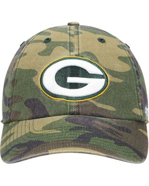 '47 Bay Packers Woodland Clean Up Adjustable Hat - Green