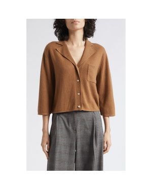 Marella Wool & Cashmere Cardigan - Brown