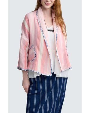Luukaa Sorrel Reversible Muslin Jacket - Multicolor