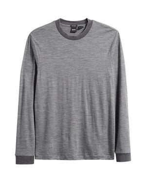 BOSS Talley 110 Wool Long Sleeve Pullover - Gray