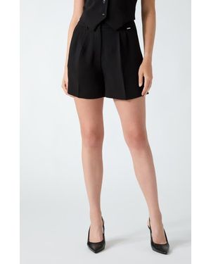 Guess Theoline Pleated Shorts - Black