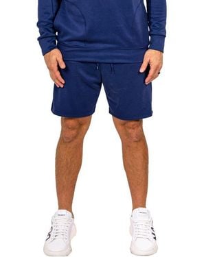 Maceoo Martha Rib Knit Shorts - Blue
